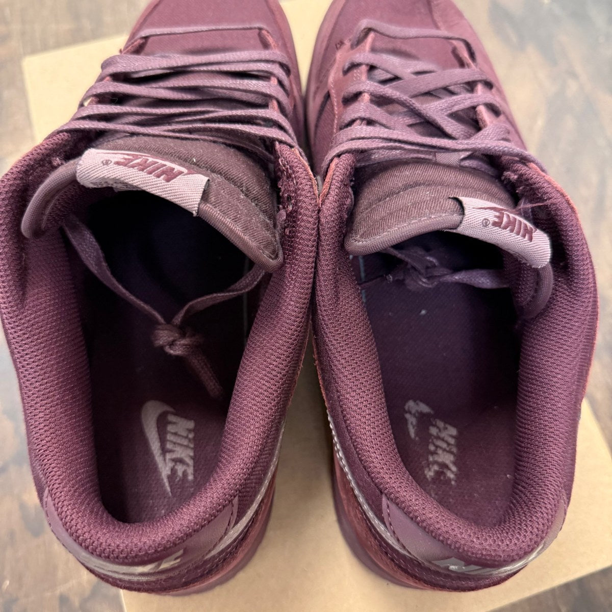Nike Dunk Low Retro Premium Burgundy Crush Size 12 (Pre-Owned) - Image 4