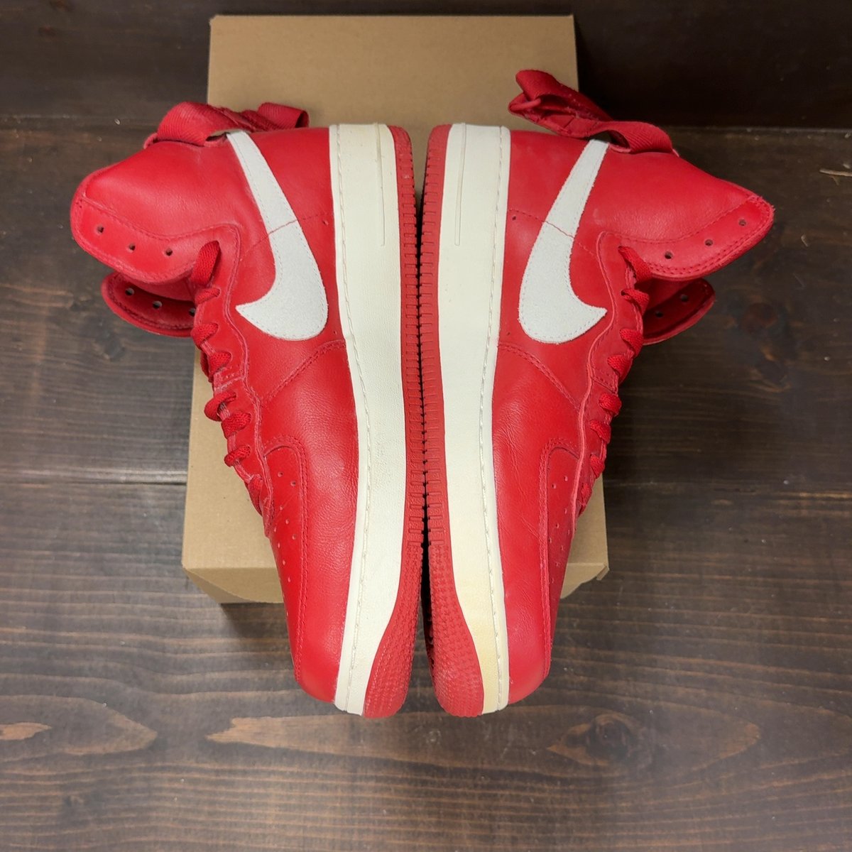 Nike Air Force 1 High NAI-KE Gym Red (2015) Size 12 (Pre-Owned) - aux