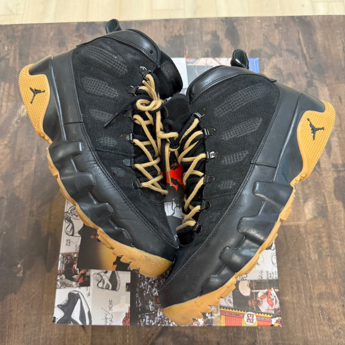 Jordan 9 Retro Boot NRG Black Light Gum - Image 1