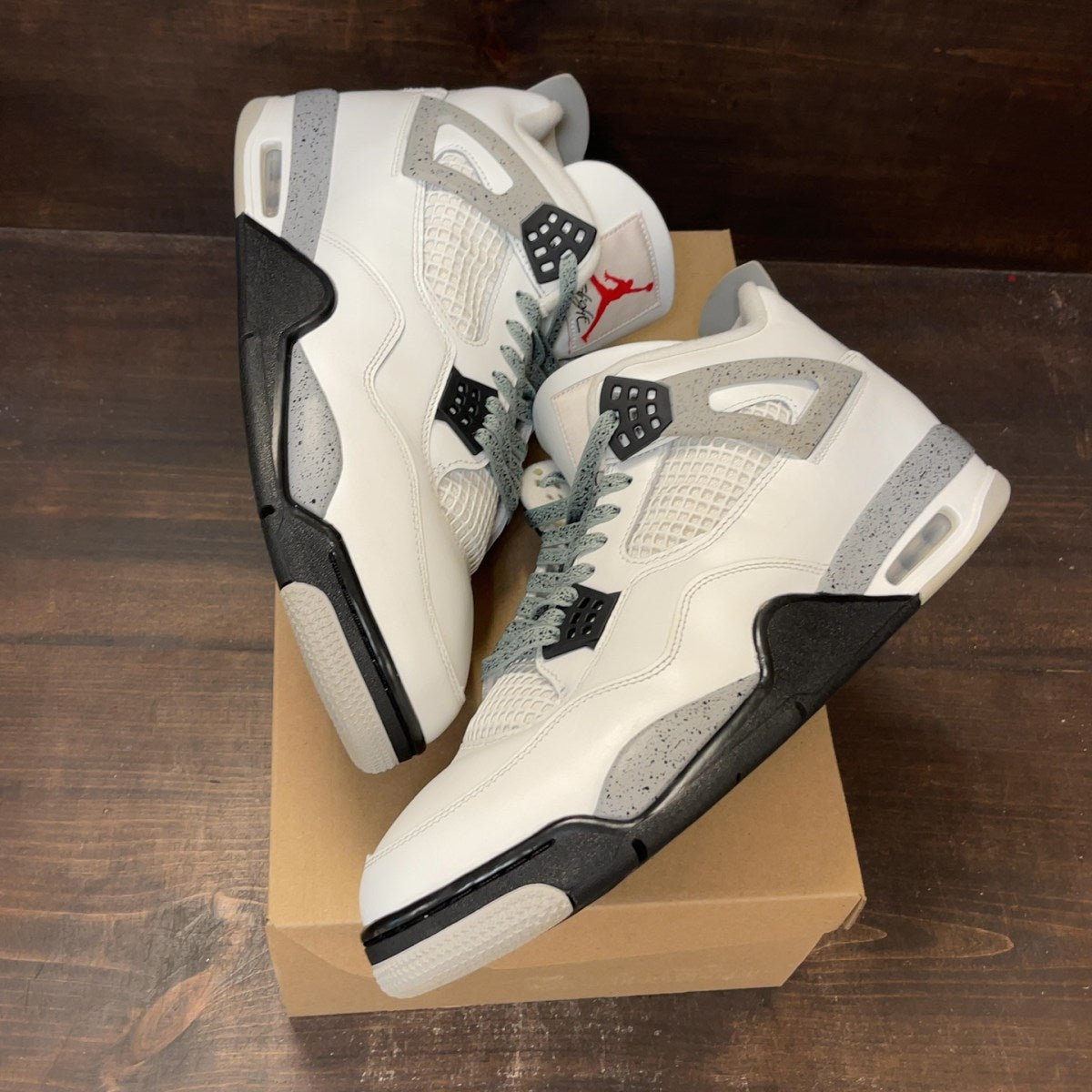 Jordan 4 Retro White Cement (2025) Size 14 (Pre-Owned) - Image 2