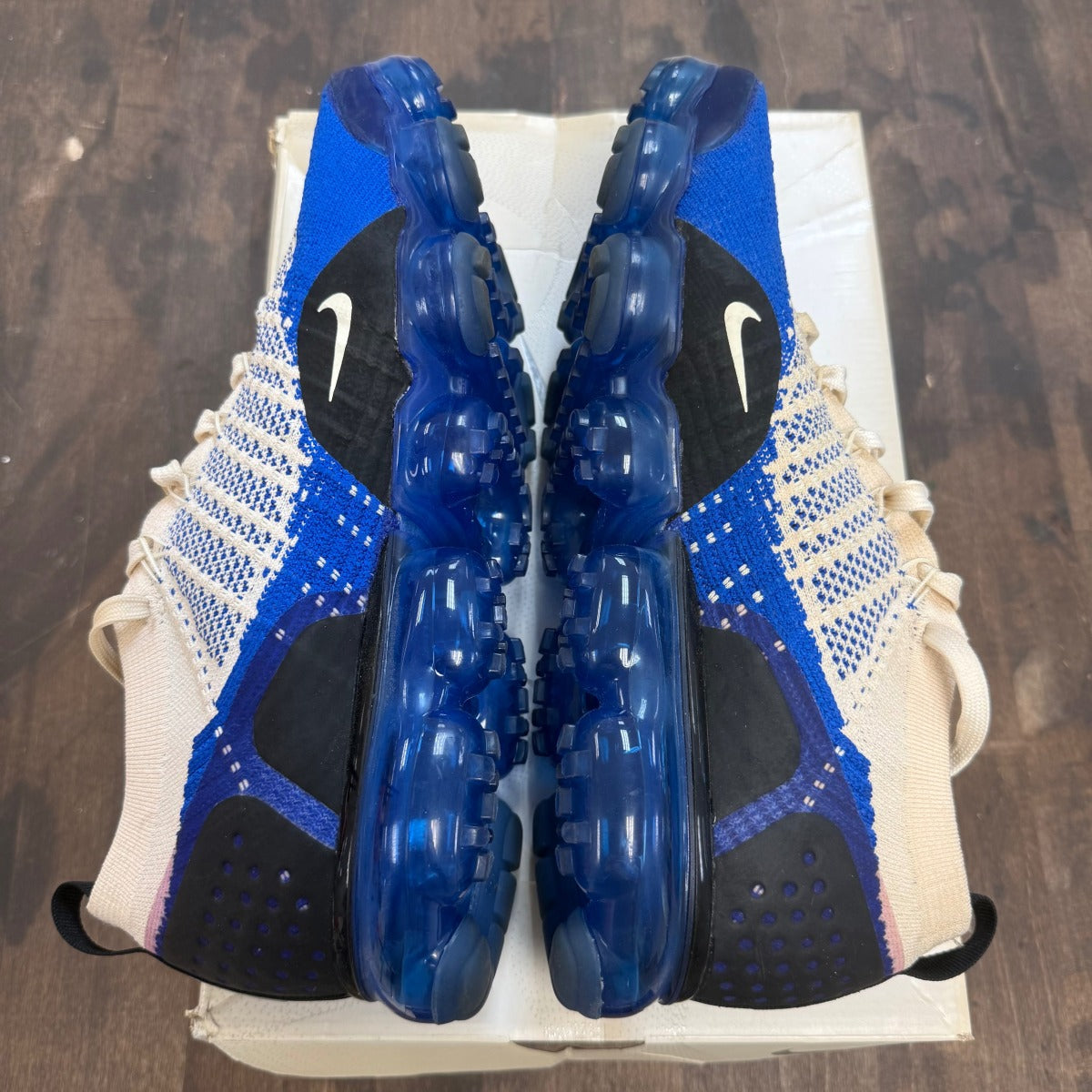 Nike Air VaporMax 2 Light Cream Racer Blue - Image 3