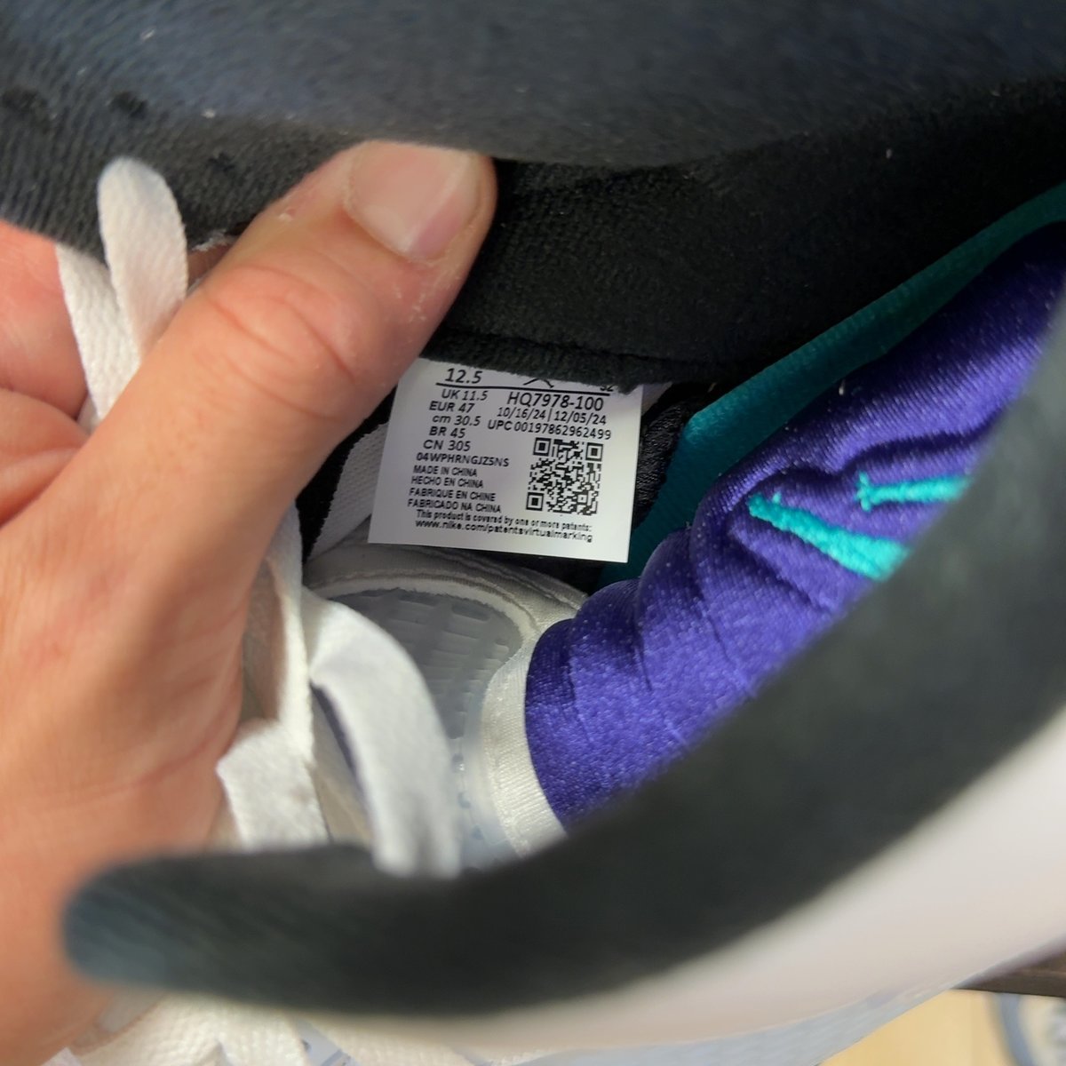Jordan 5 Retro Grape (2025) Size 12.5 (Pre-Owned) - aux