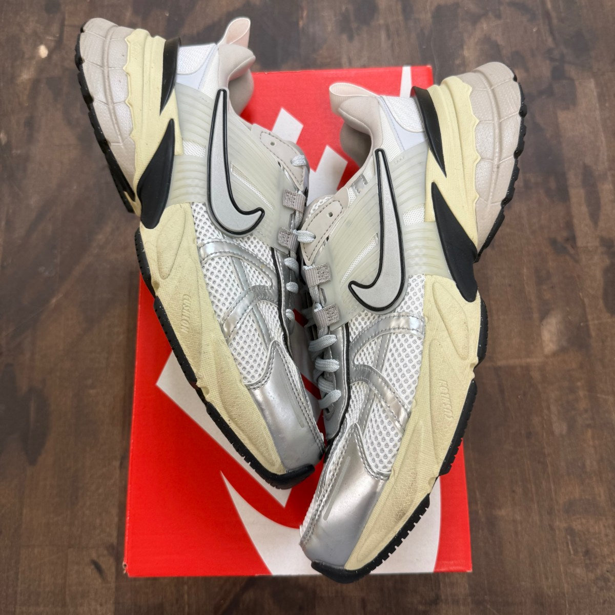 Nike V2K Run Summit White Metallic Silver (Women's) - Image 1