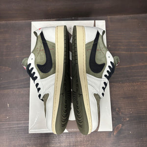 Jordan 1 Retro Low OG SP Travis Scott Medium Olive Size 10.5 (Pre-Owned) - tag