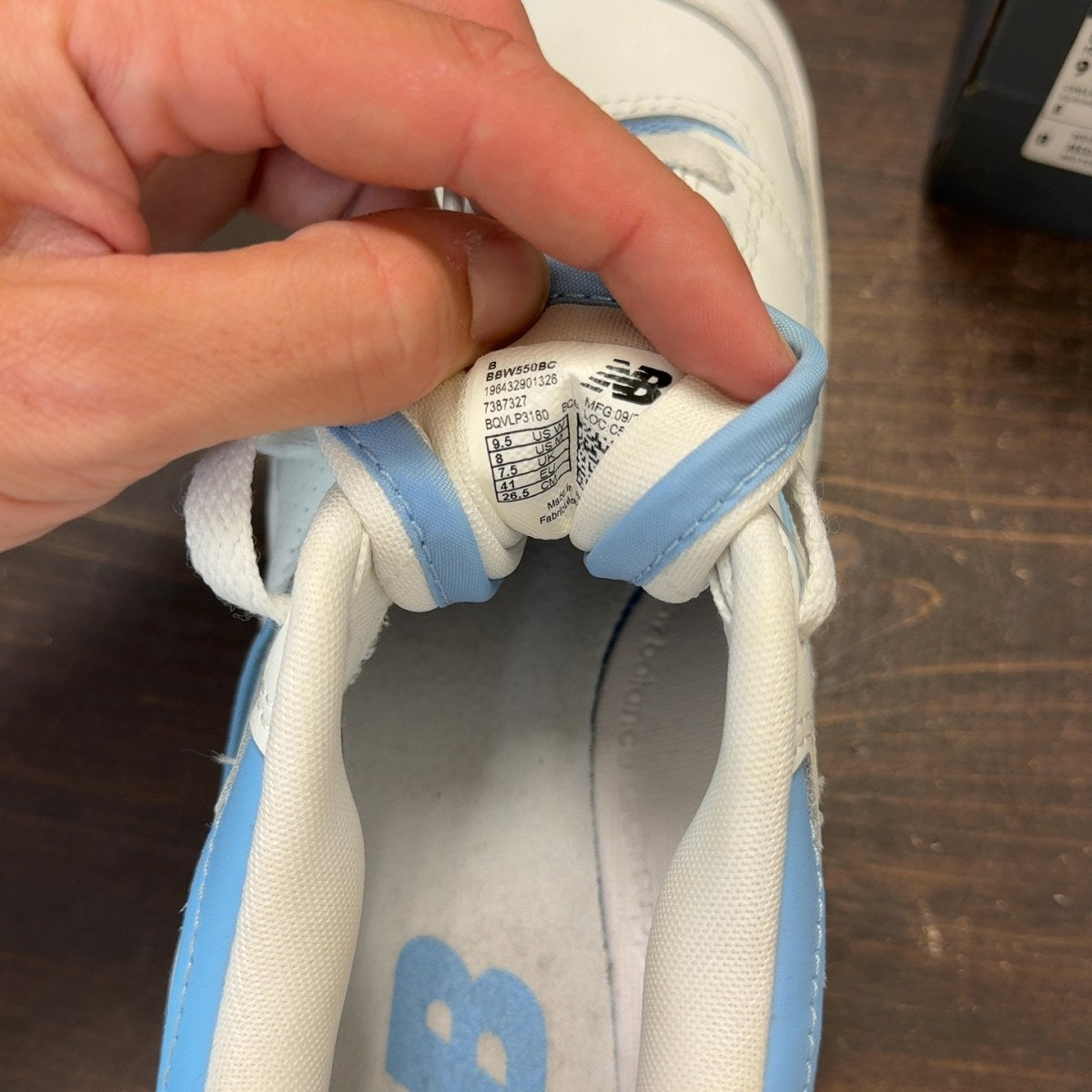 New Balance 550 UNC White Dusk Blue (Women's) - Image 7
