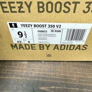adidas Yeezy Boost 350 V2 Earth Size 9.5 (Pre-Owned)