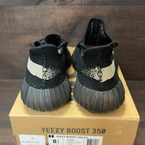 adidas Yeezy Boost 350 V2 Core Black White Size 8.5 (Pre-Owned)