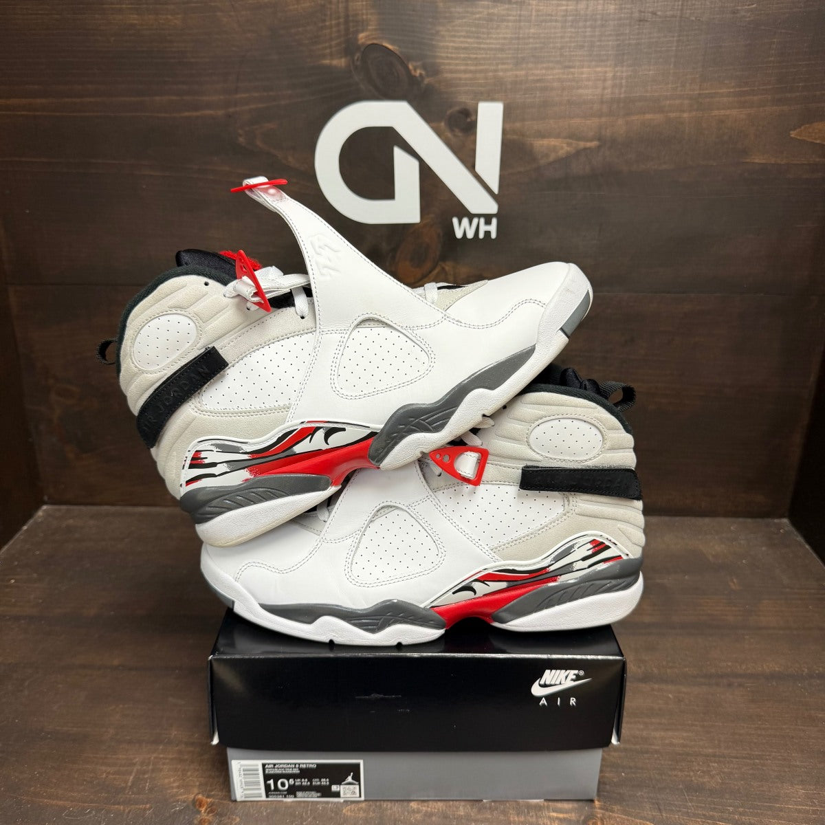 Jordan 8 Retro White True Red (2025) - Image 1