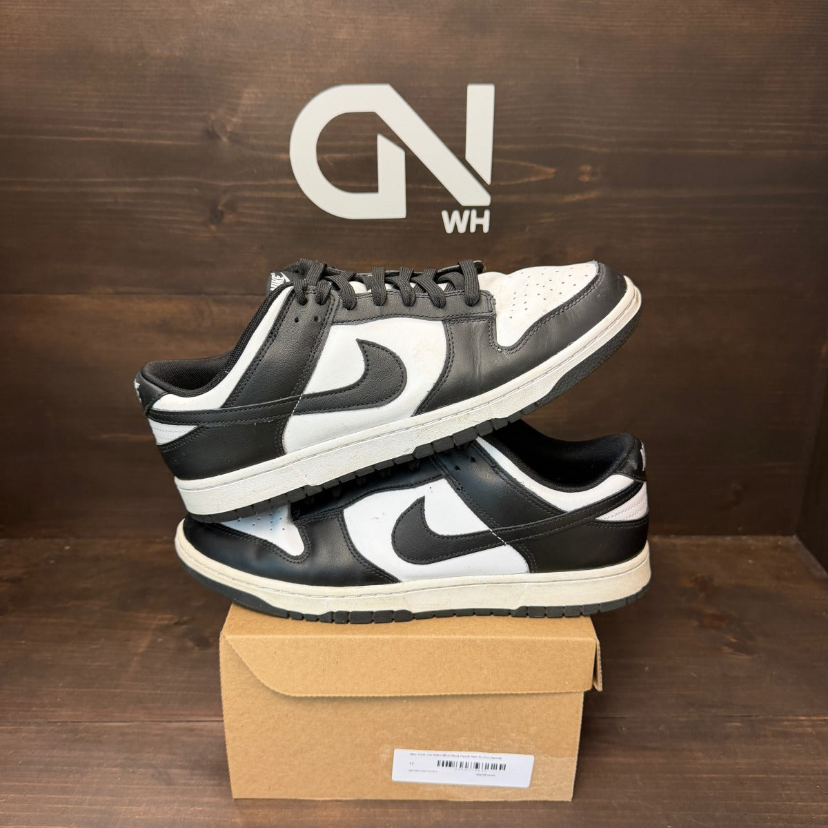 Nike Dunk Low Retro White Black Panda Size 12 (Pre-Owned) - Image 1
