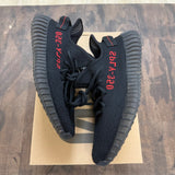 adidas Yeezy Boost 350 V2 Black Red Size 9 (Pre-Owned) - Image 1