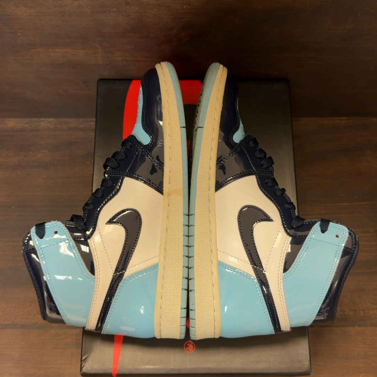 Jordan 1 Retro High UNC Patent (Women's) - Image 5