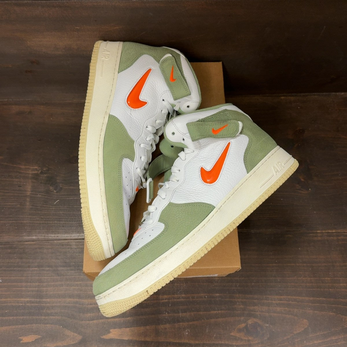 Nike Air Force 1 Mid QS Jewel Oil Green Size 15 (Pre-Owned) - Image 2