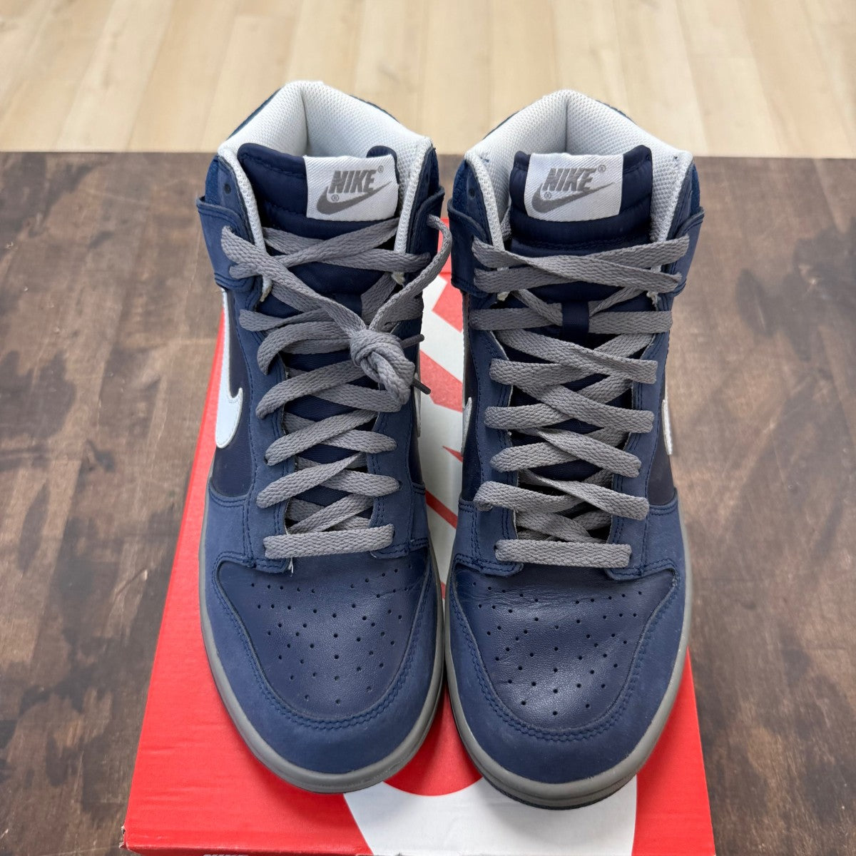 Nike Dunk High Championship Navy Size 9.5 (Pre-Owned) - Image 2