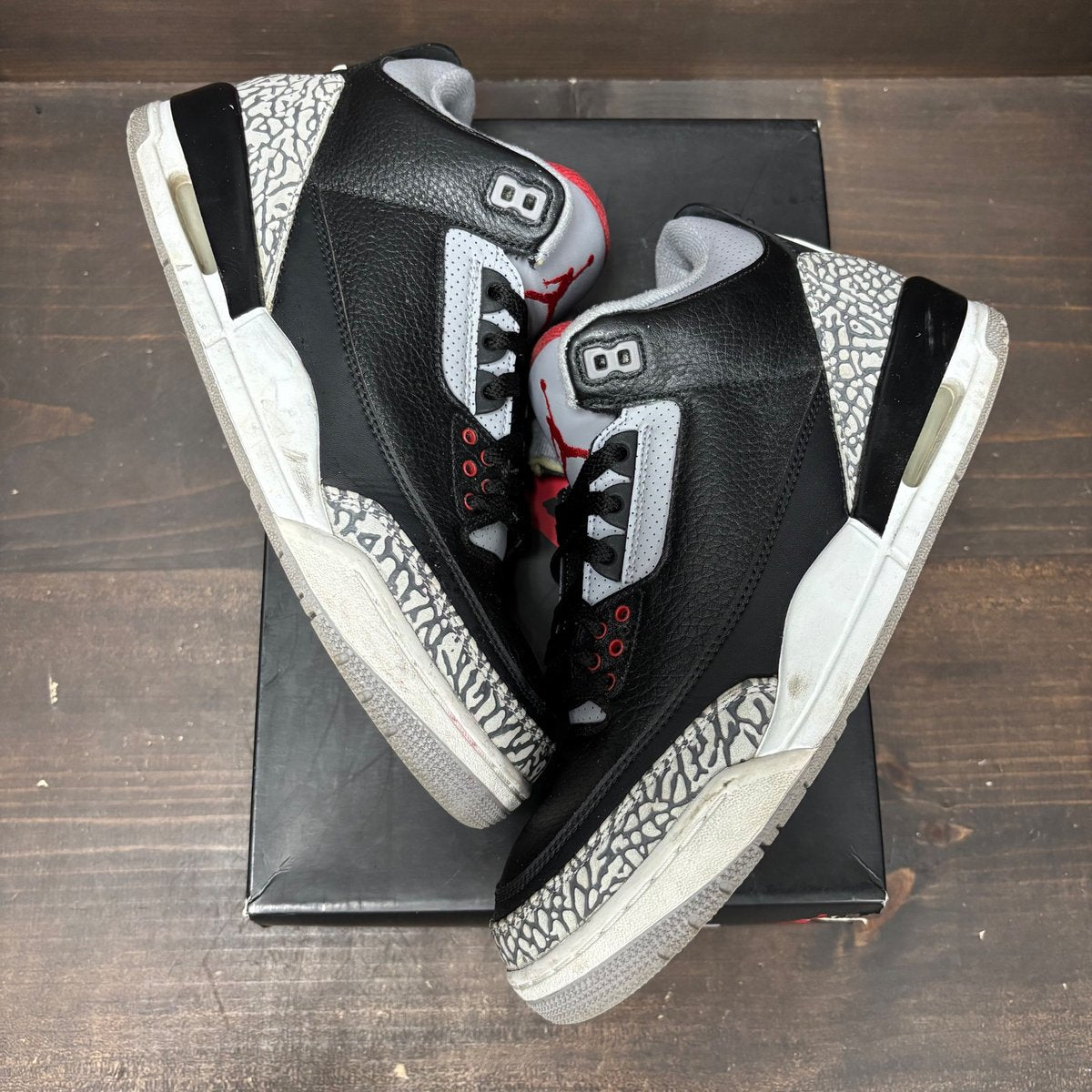 Jordan 3 Retro Black Cement (2018) Size 10 (Pre-Owned) - back
