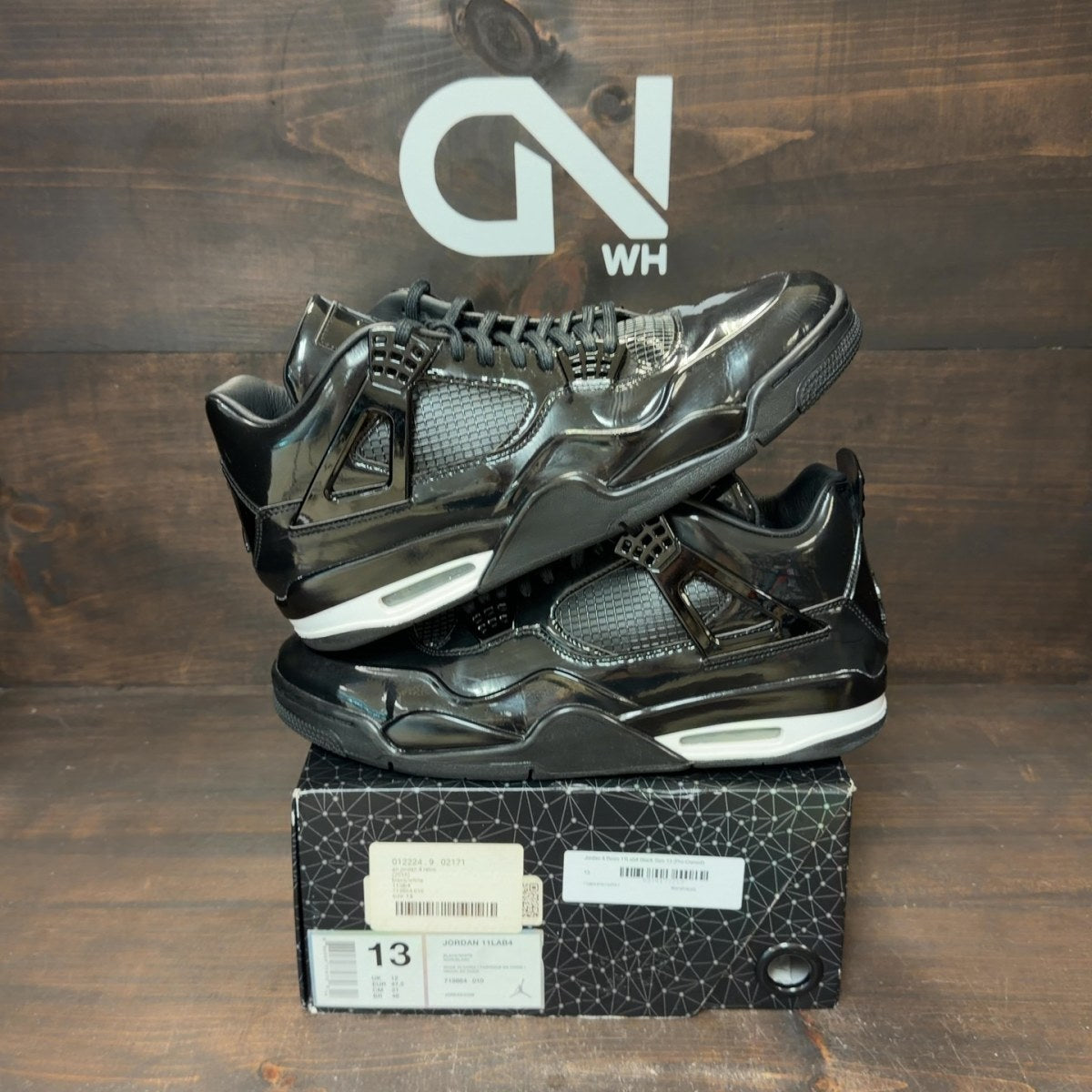 Jordan 4 Retro 11Lab4 Black - Image 1