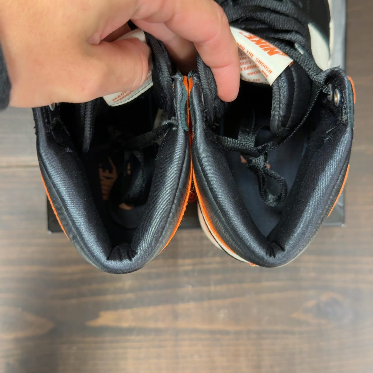 Jordan 1 Retro High OG Satin Shattered Backboard (Women's) Size 9W (Pre-Owned) - aux