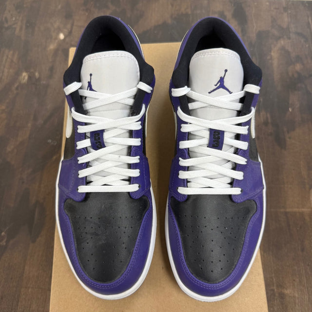 Jordan 1 Low Court Purple White Size 10.5 (Pre-Owned) - Image 2