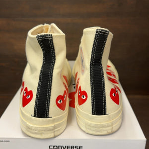 Converse Chuck Taylor All Star 70 Hi Comme des Garcons PLAY Multi-Heart White - Image 5