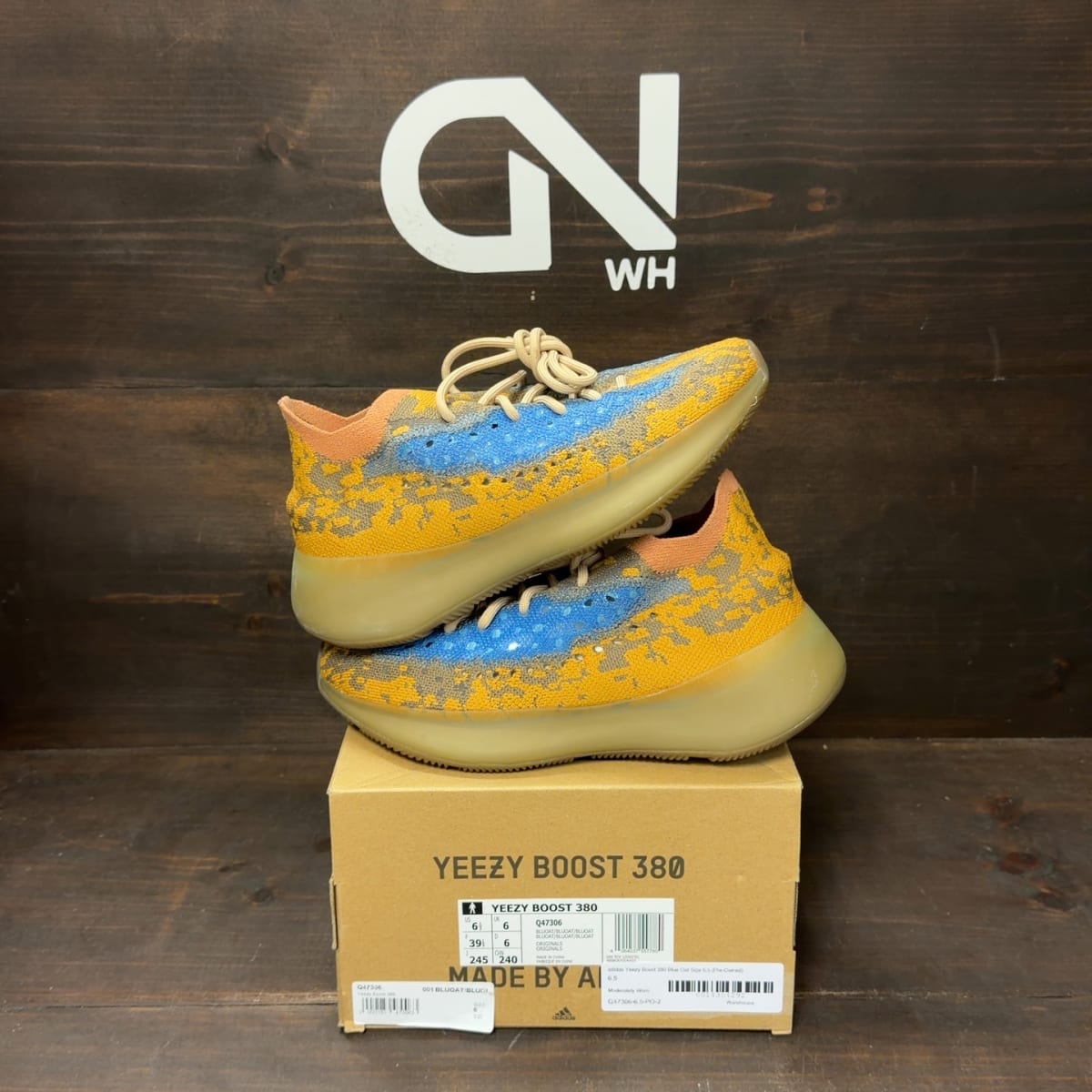 adidas Yeezy Boost 380 Blue Oat Size 6.5 (Pre-Owned) - front