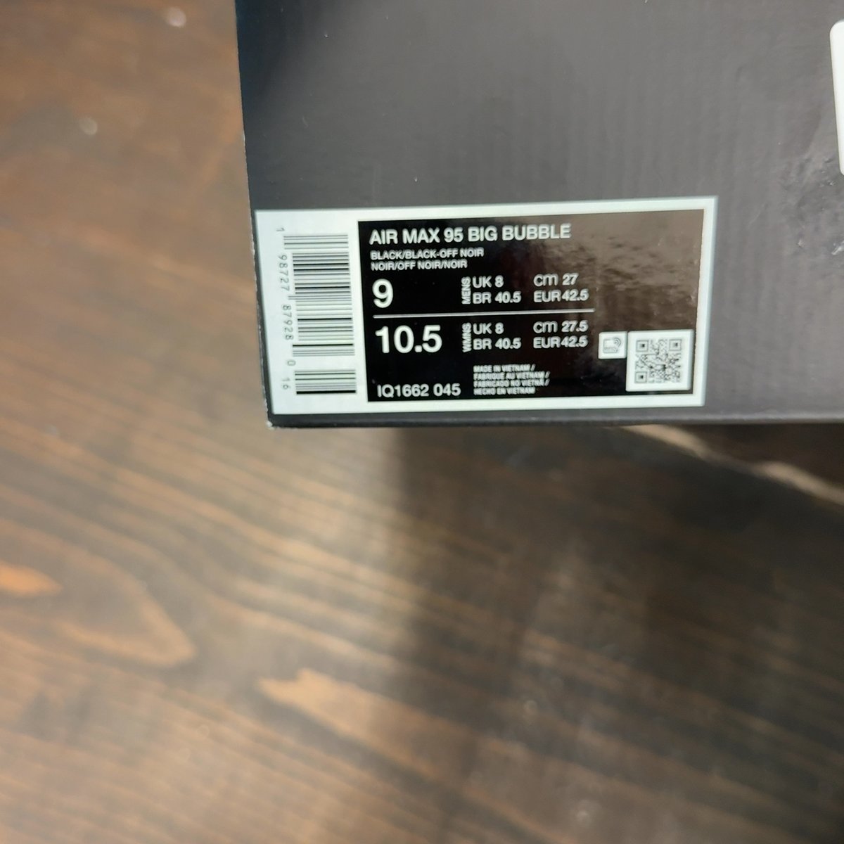 Nike Air Max 95 Big Bubble Family Reunion I-95 Size 9 - aux