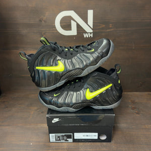 Nike Air Foamposite Pro Black Voltage Yellow Size 13 (Pre-Owned) - front