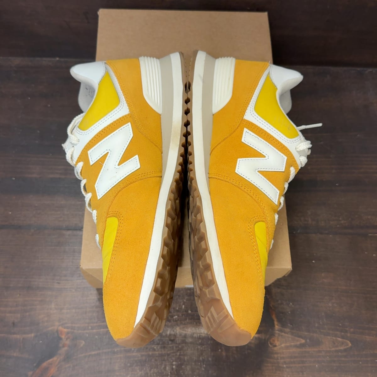 New Balance 574 Retro Bright Pack Orange Yellow Size 13 (Pre-Owned) - aux