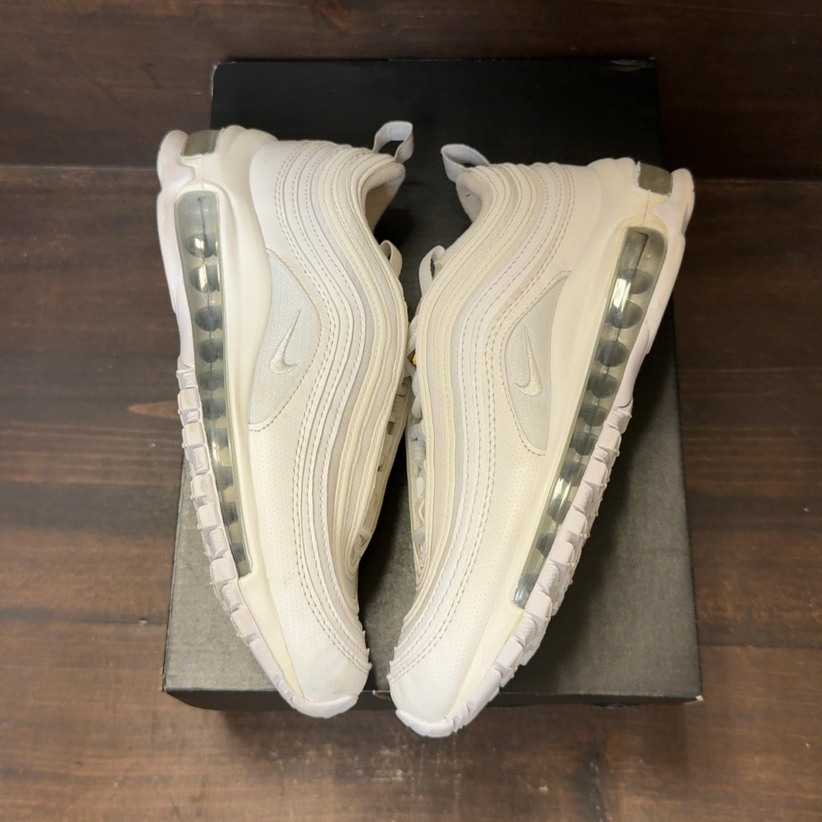 Nike Air Max 97 White Metallic Silver (GS) Size 5Y (Pre-Owned) - Image 2