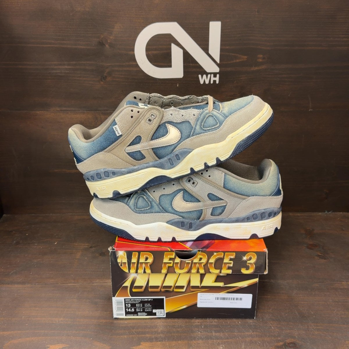 Nike Air Force 3 Low SP Nigo x Levi’s Olive Grey - Image 1