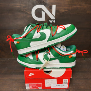 Nike Dunk Low Off-White Pine Green Size 13 (Pre-Owned) - Image 1