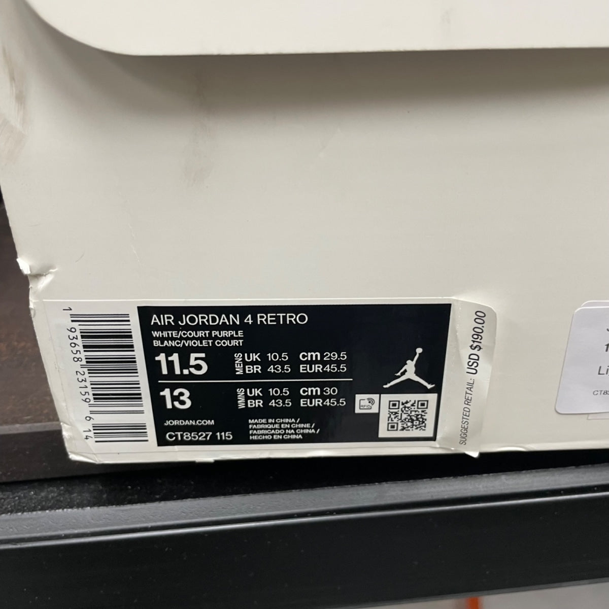 Jordan 4 Retro Metallic Purple - Image 8
