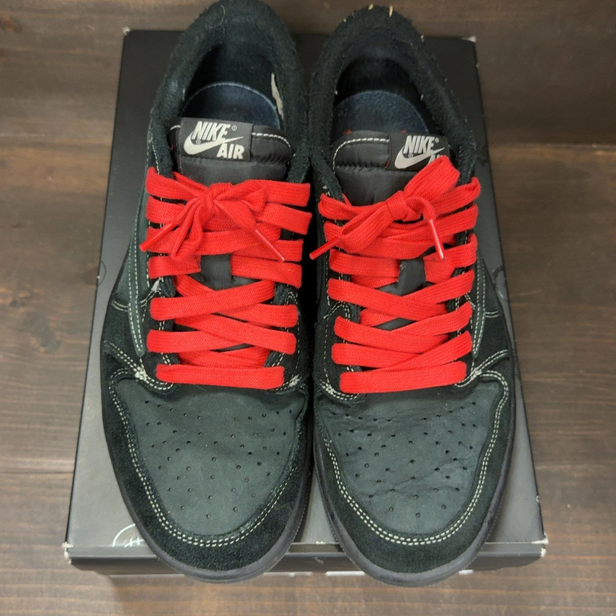 Jordan 1 Retro Low OG SP Travis Scott Black Phantom Size 10.5 (Pre-Owned)