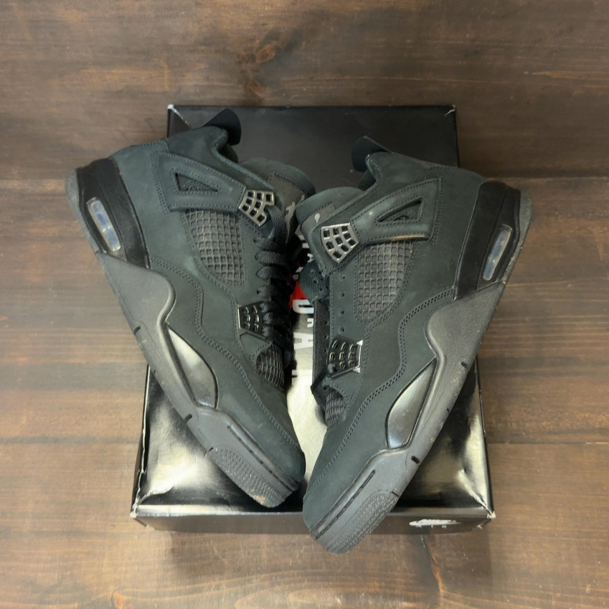 Jordan 4 Retro Black Cat (2025) Size 10.5 (Pre-Owned) - Image 2