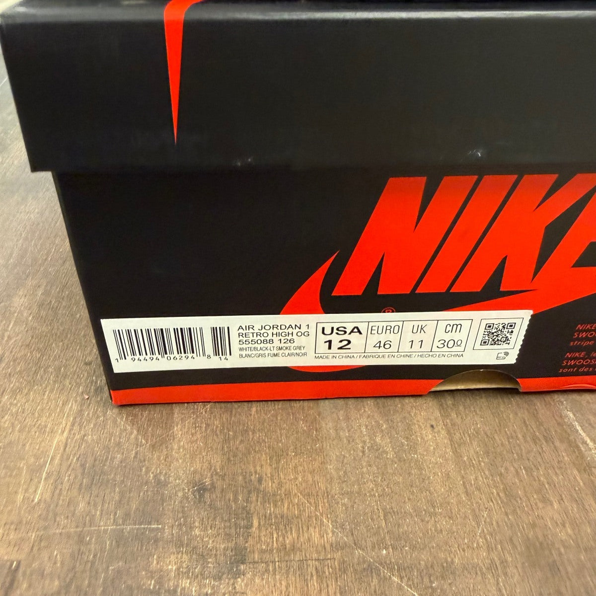 Jordan 1 Retro High Light Smoke Grey - Image 6