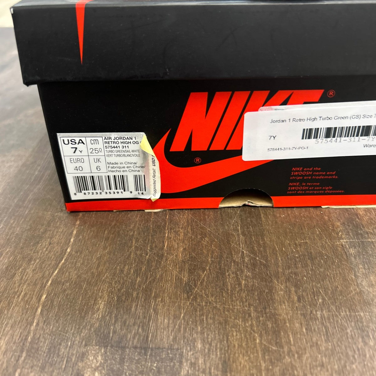 Jordan 1 Retro High Turbo Green (GS) - Image 6