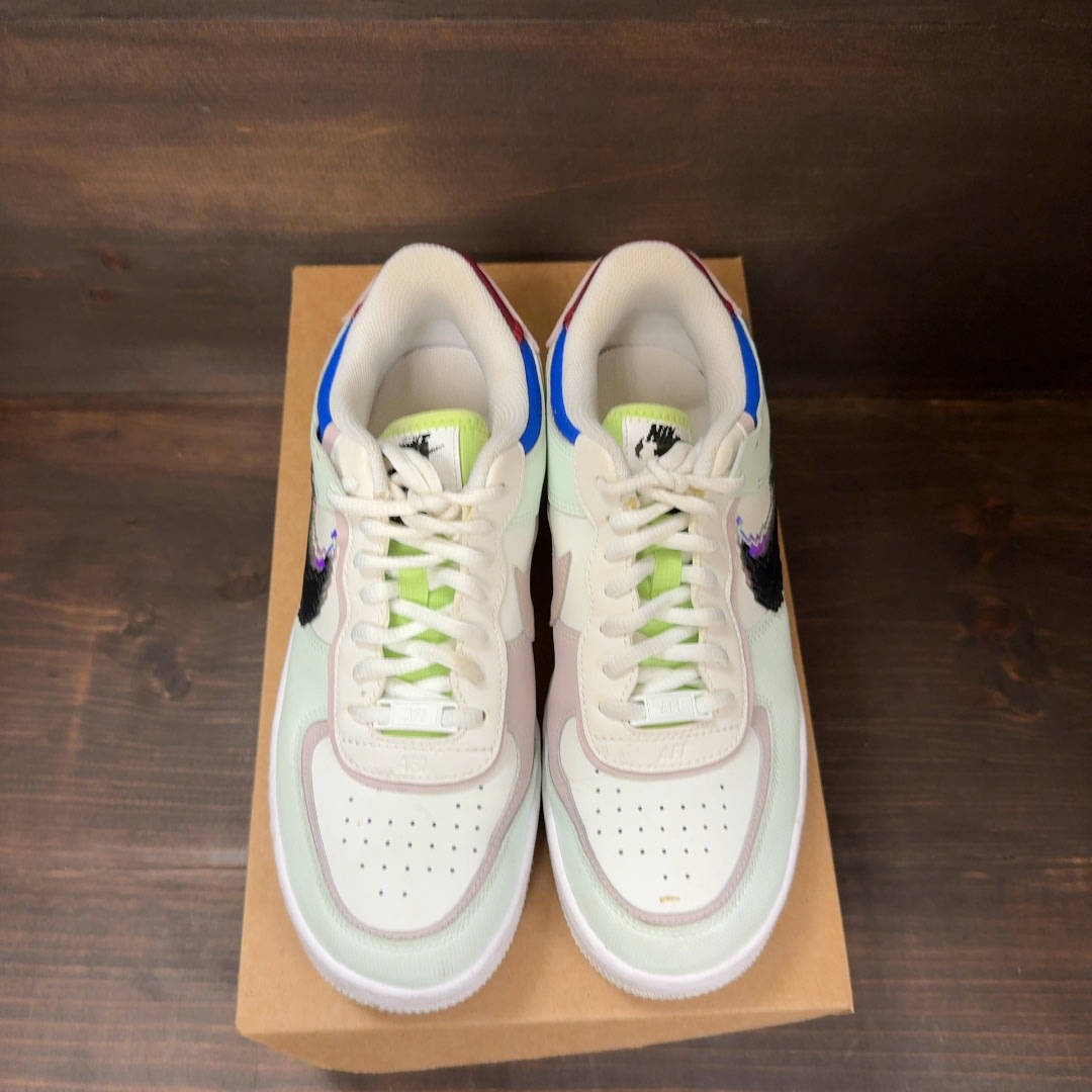 Nike Air Force 1 Low Shadow 8 Bit Barely Green (Women's) Size 9W (Pre-Owned) - Image 3