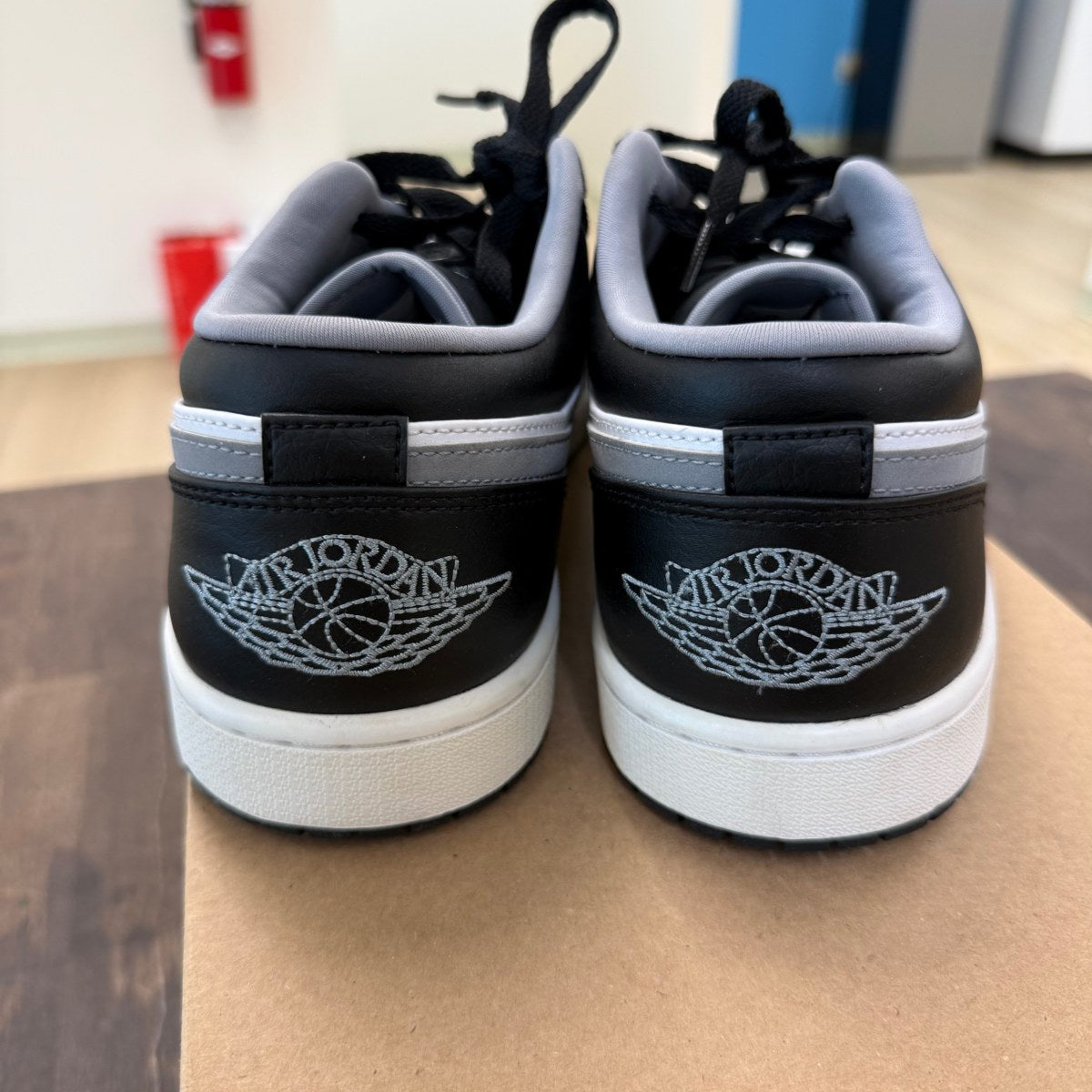 Jordan 1 Low Black White Grey Size 11 (Pre-Owned) - Image 3