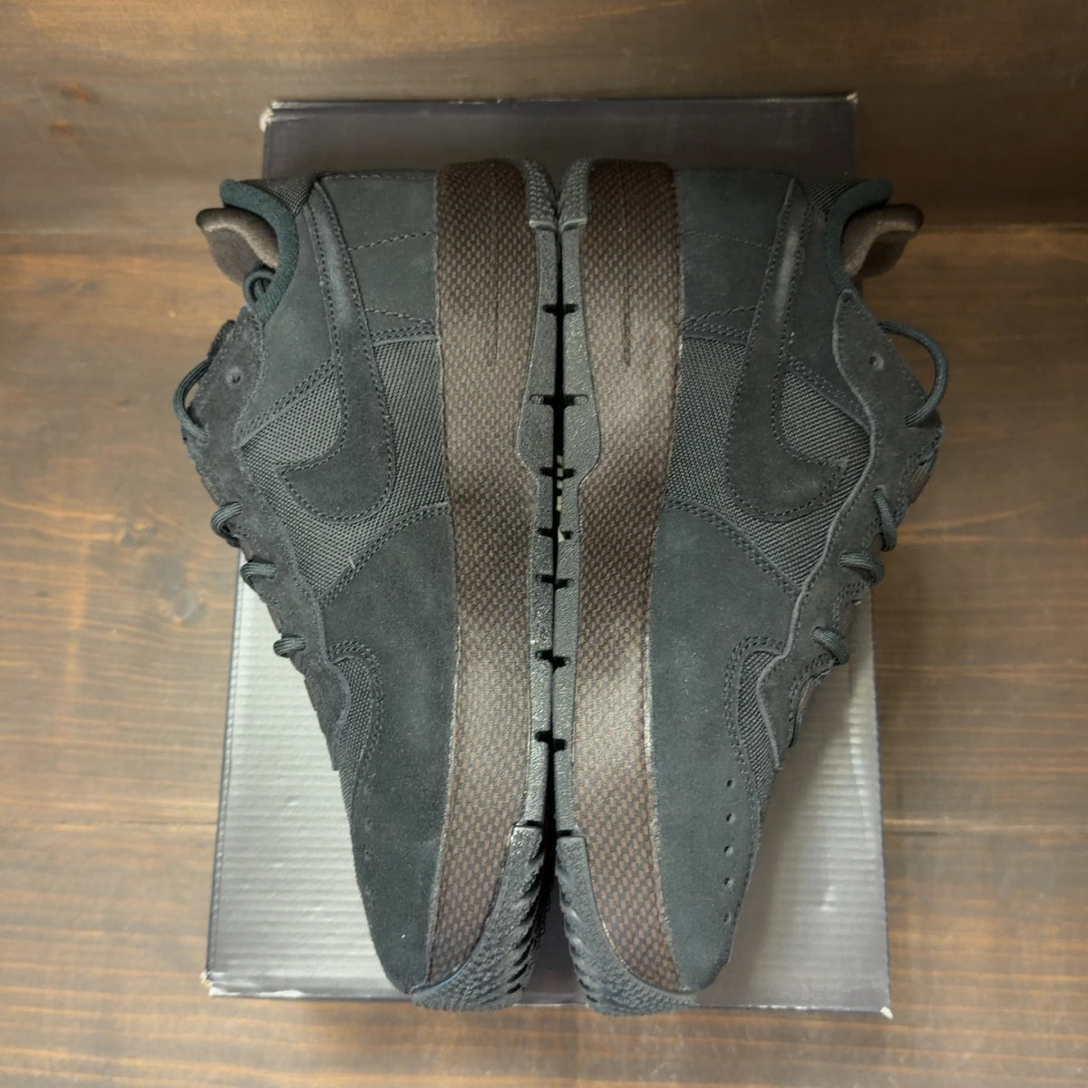Nike Air Force 1 Wild Low Black Velvet Brown (Women's) Size 9W - Image 4