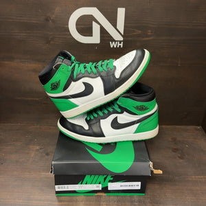 Jordan 1 Retro High OG Lucky Green Size 11.5 (Pre-Owned) - front