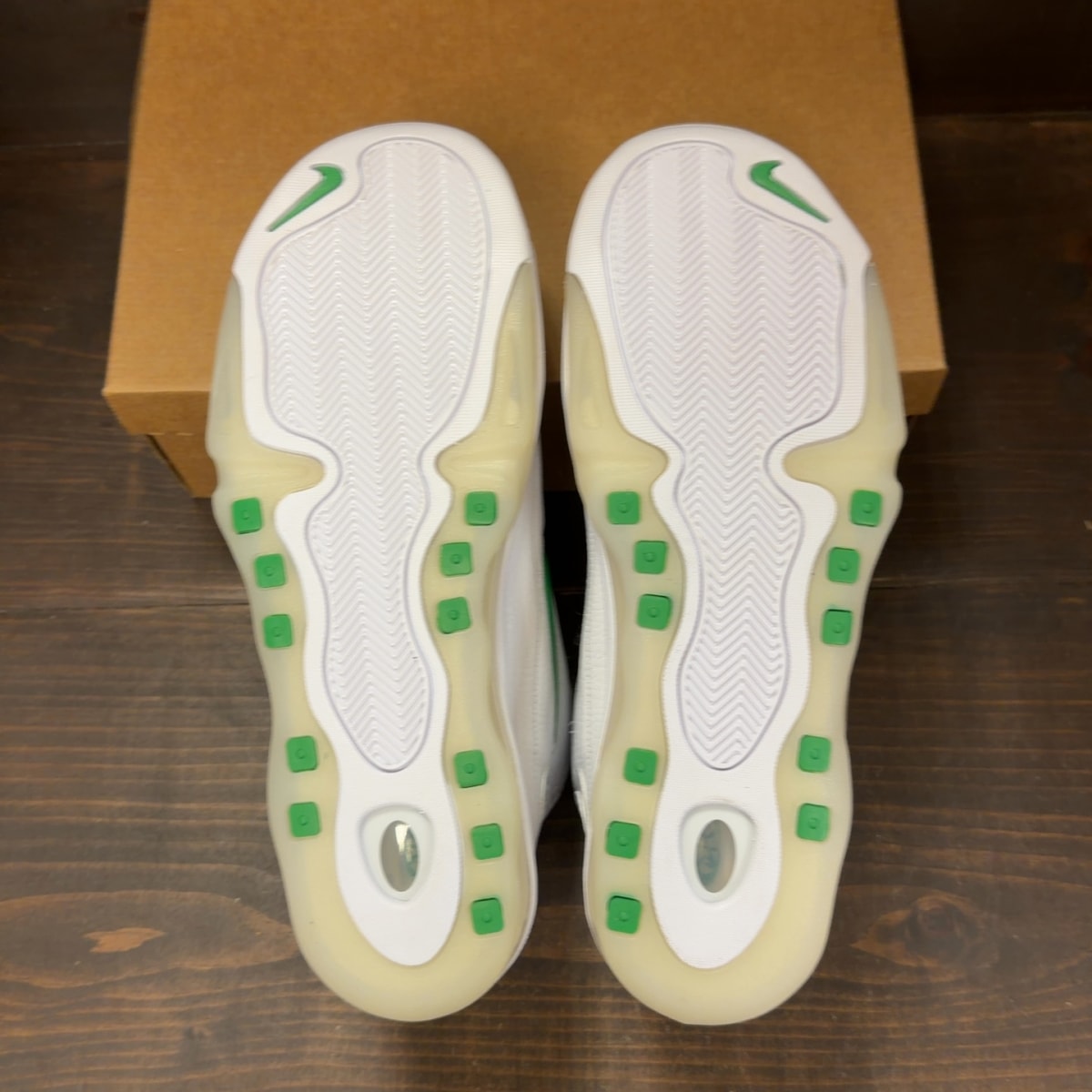 Nike Air Total Max Uptempo White Green Size 14 - Image 6