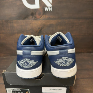 Jordan 1 Low Wolf Grey Midnight Navy - Image 4