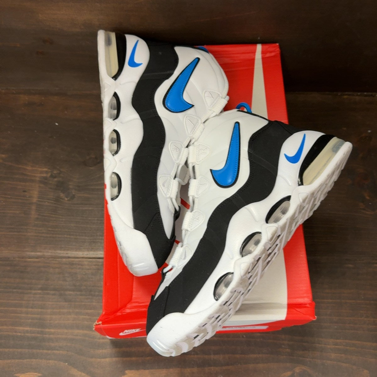 Nike Air Max Uptempo 95 White Photo Blue Black - Image 2