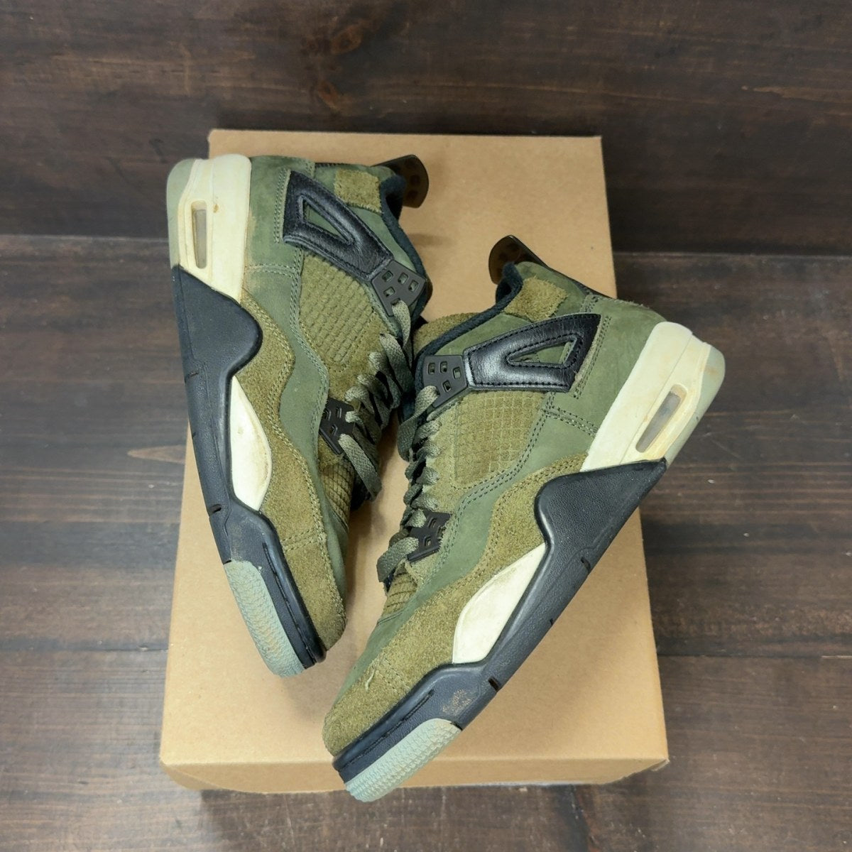Jordan 4 Retro SE Craft Medium Olive (GS) Size 5.5Y (Pre-Owned) - Image 2