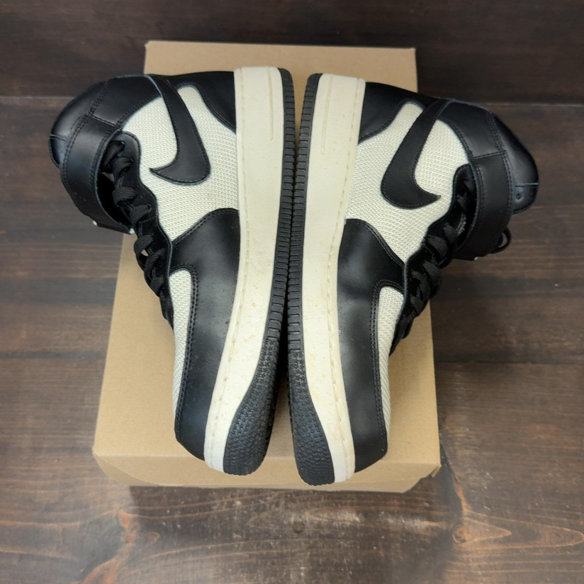 Nike Air Force 1 Mid '07 Black Summit White Size 10.5 (Pre-Owned) - Image 4