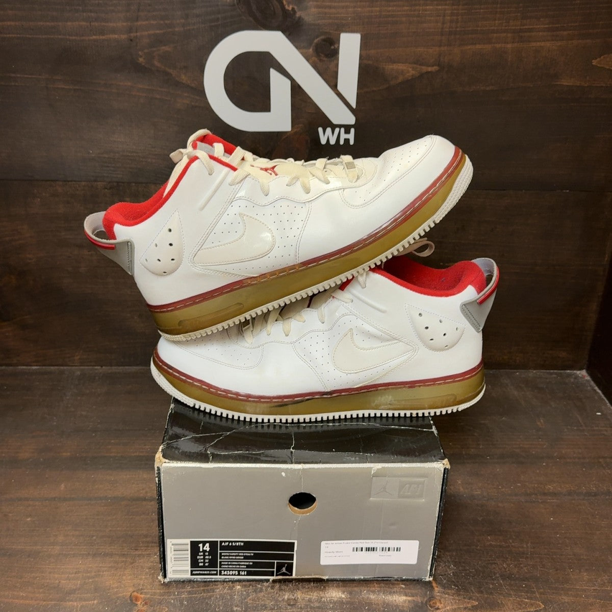 Nike Air Jordan Fusion Varsity Red Size 14 (Pre-Owned) - Image 1