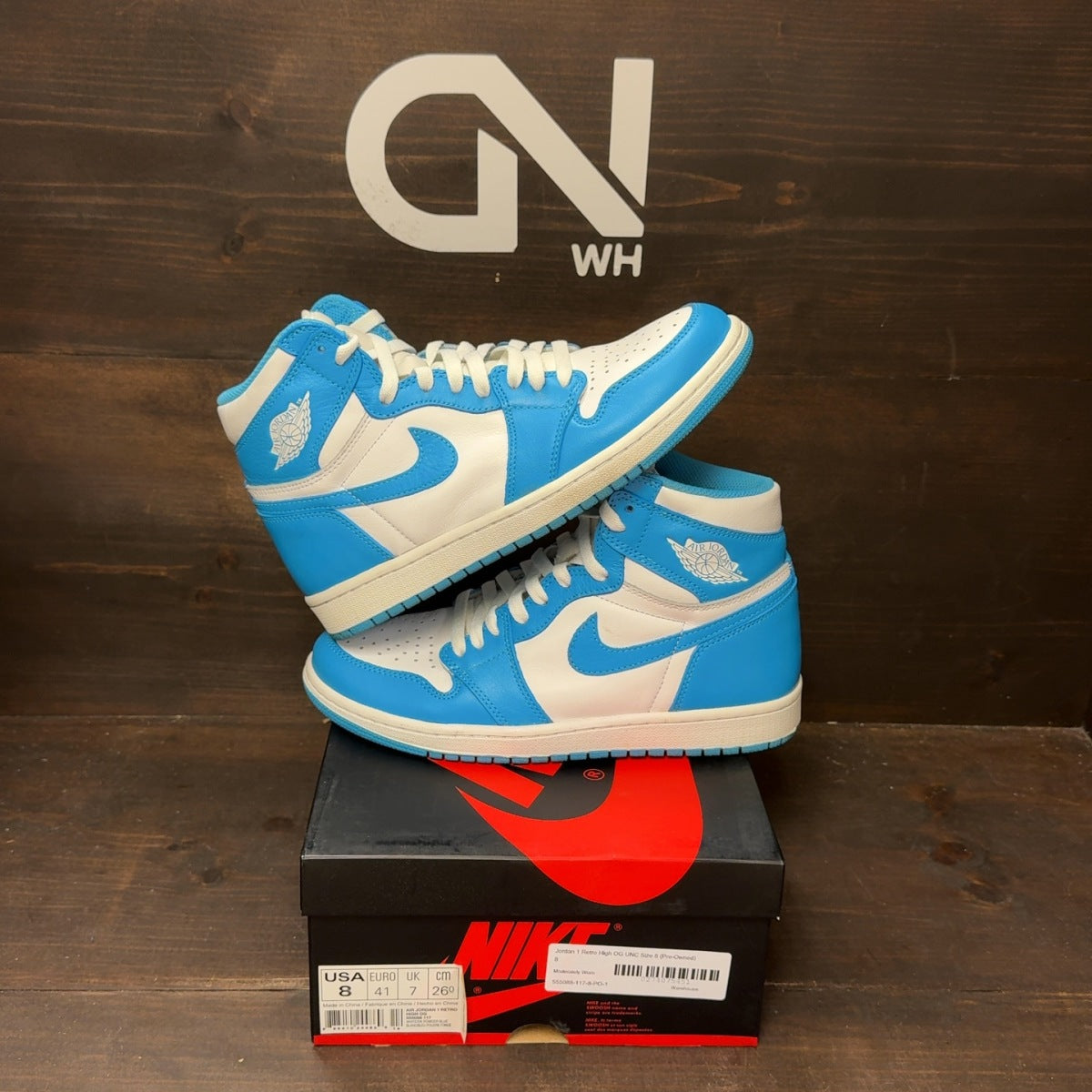 Jordan 1 Retro High OG UNC Size 8 (Pre-Owned) - front