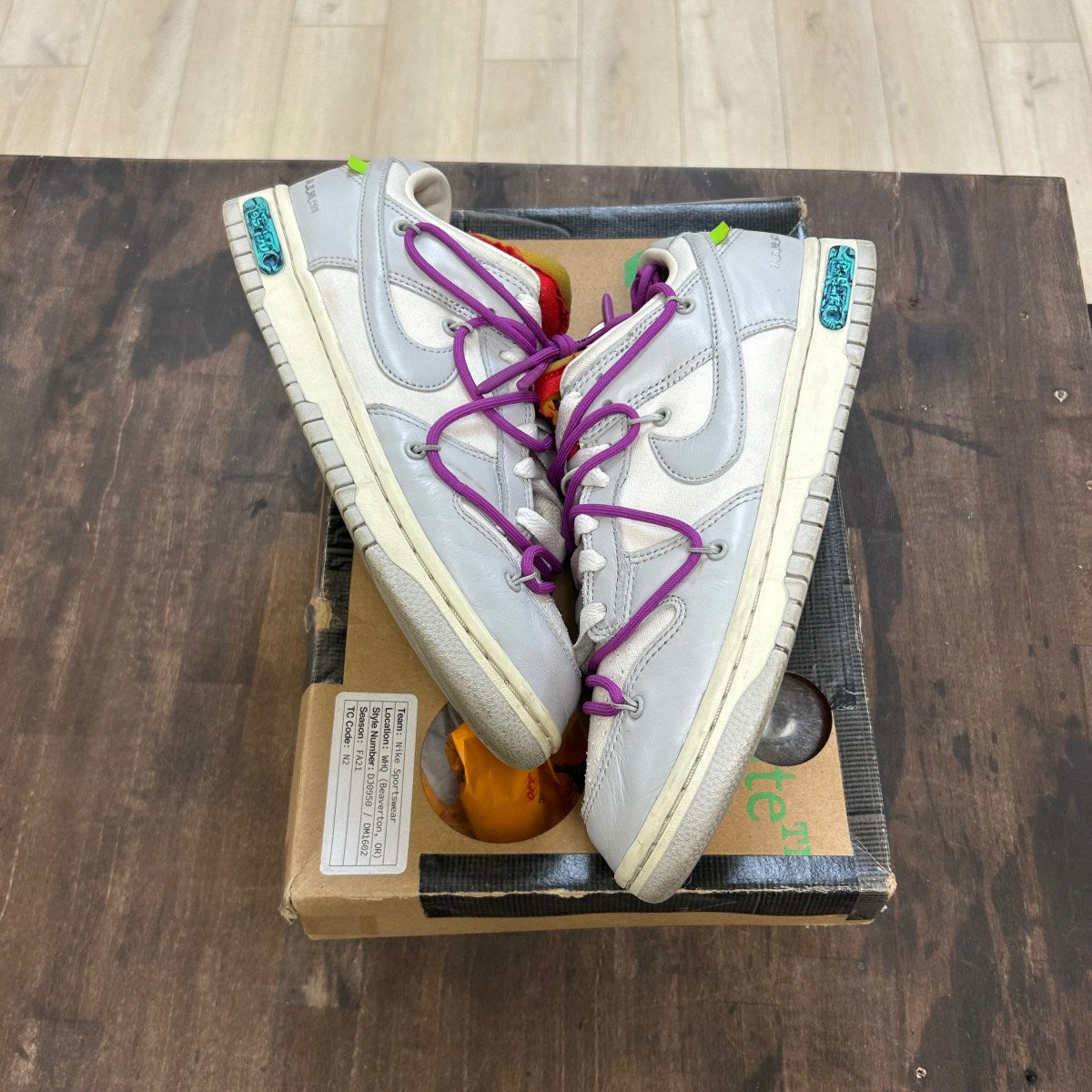 Nike Dunk Low Off-White Lot 45 - Image 1