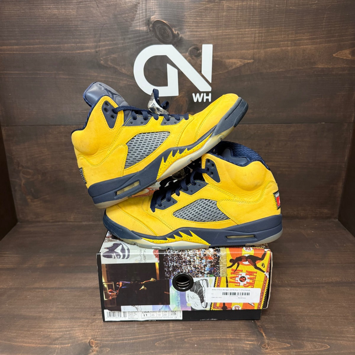 Jordan 5 Retro Michigan (2019) - Image 1