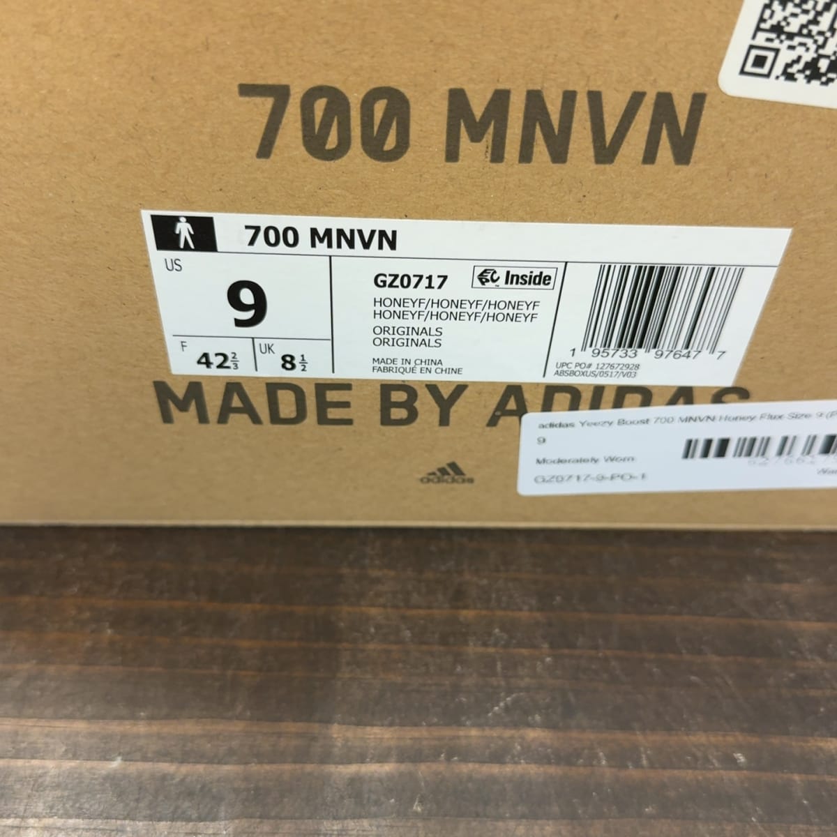 adidas Yeezy Boost 700 MNVN Honey Flux Size 9 (Pre-Owned) - aux