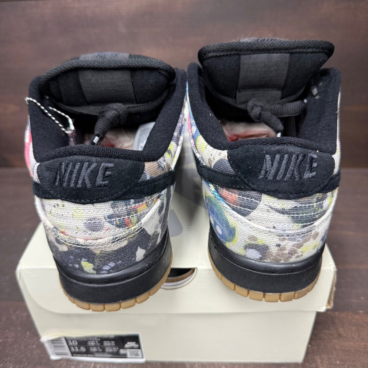 Nike SB Dunk Low Supreme Rammellzee Size 10 (Pre-Owned) - sole