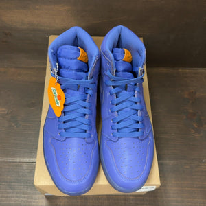 Jordan 1 Retro High Gatorade Rush Violet Size 8.5 (Pre-Owned) - tag